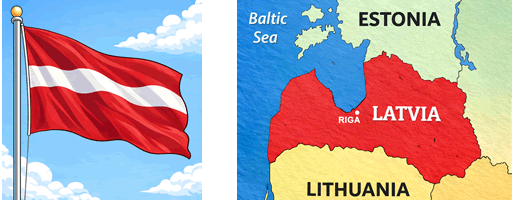 Latvia-Map